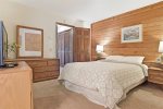 Mammoth Condo Rental Snowflower 11 - Master Bedroom has a Queen Size Bed